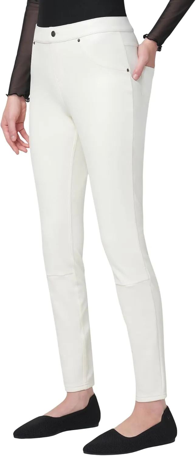 HUE Women's Faux Leather Leggings