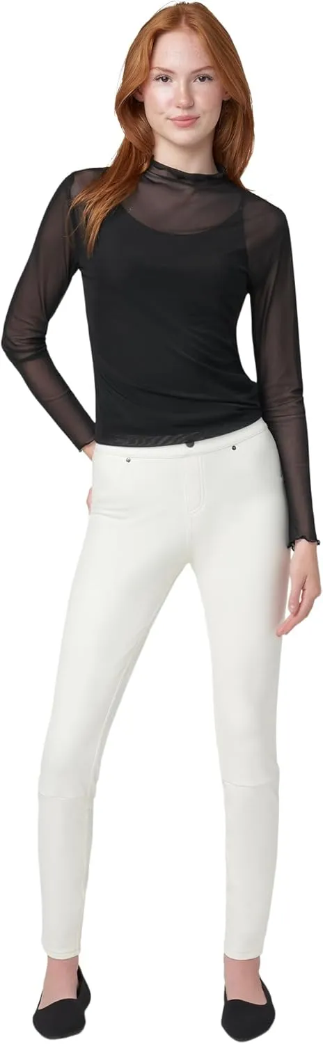 HUE Women's Faux Leather Leggings