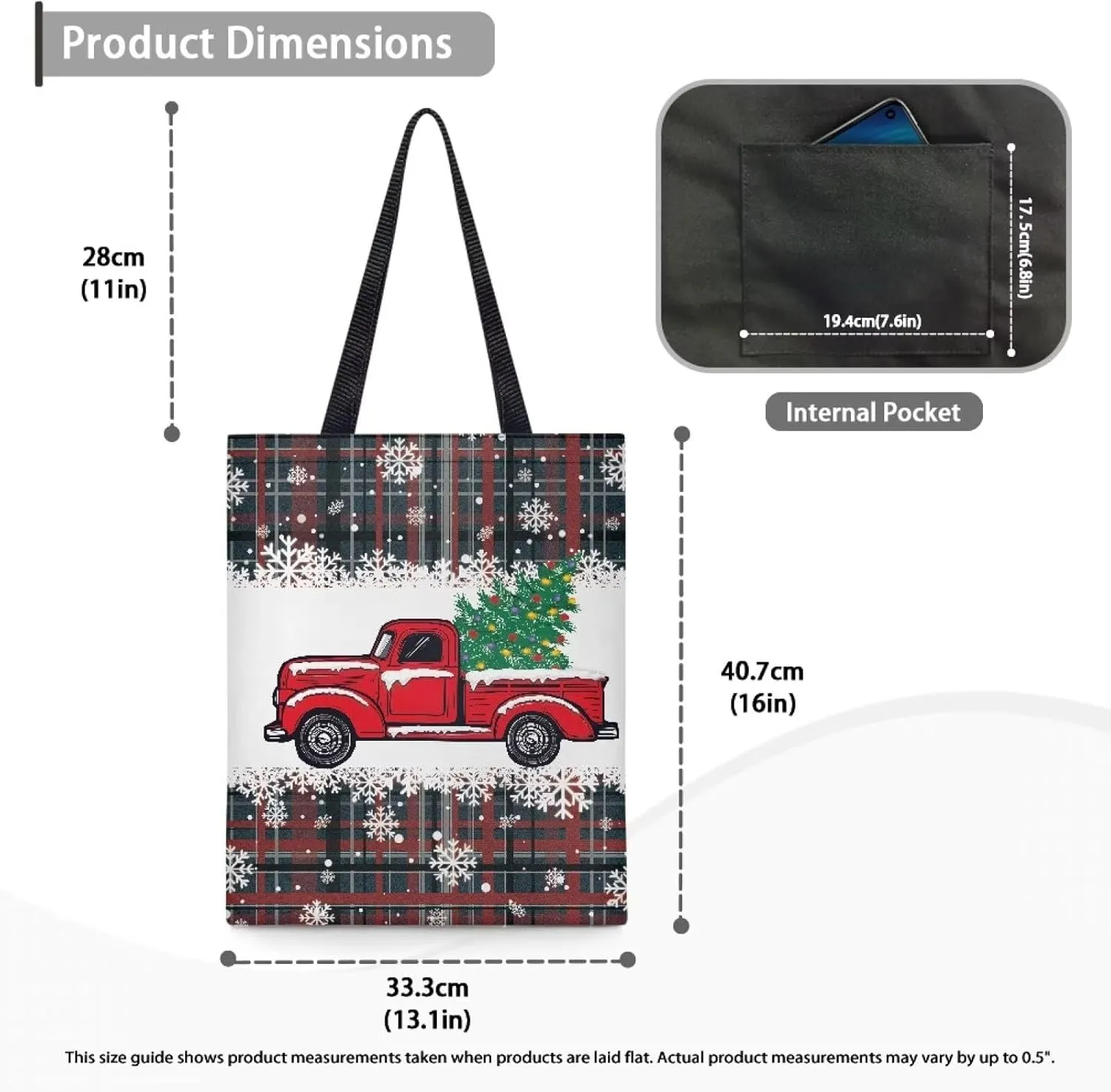 HUGS IDEA Piano Music Notes Linen Tote Bag Fashion Shoulder Bag for Women Girl