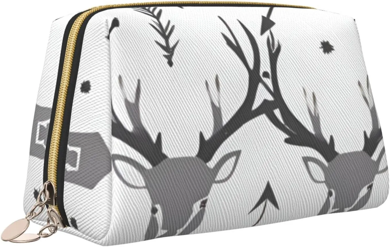 Hunting Arrows Deer. Toiletry Pouch, Travel-Friendly Makeup Organizer For Makeup Brushes, Lipsticks