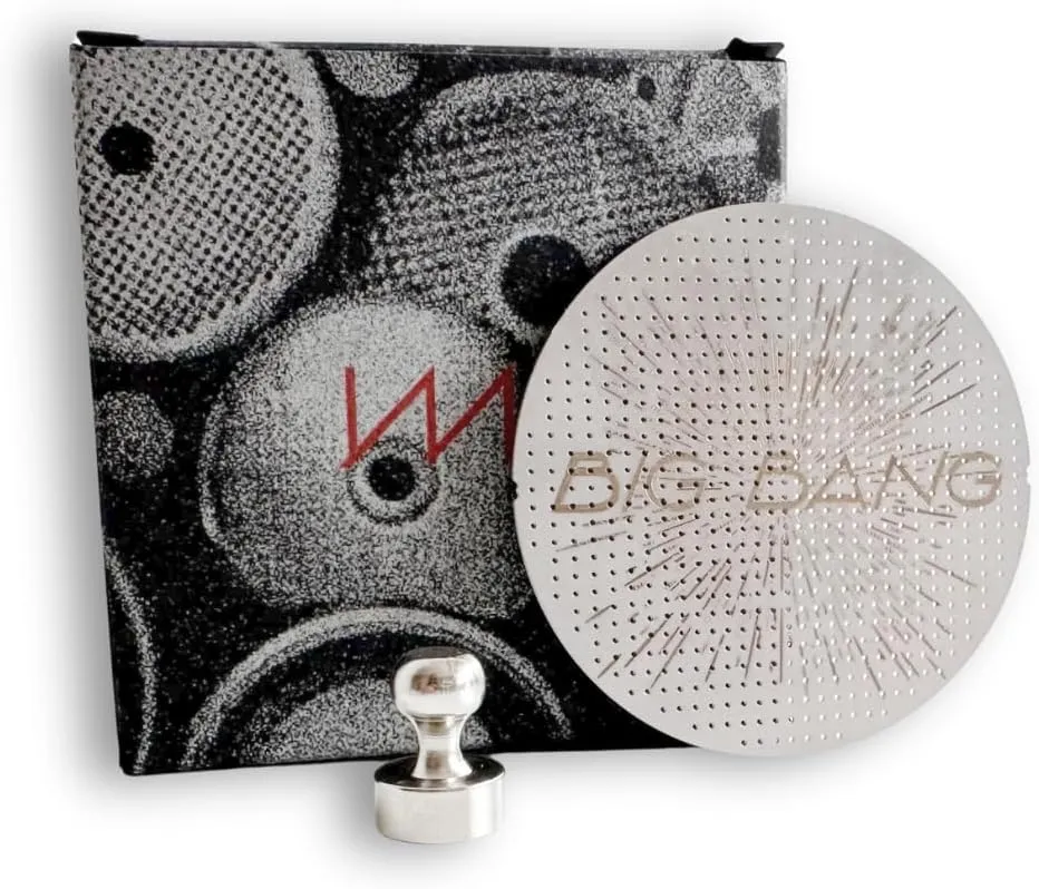 IMS Big Bang Ultra Thin 0.5 mm Puck Screen with Magnet Pin, 53.3mm. Compatible with 54mm Breville Sage Solis Espresso Machines
