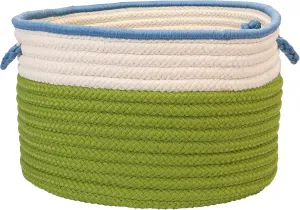 In The Band Storage Bins, 18 by 12-Inch, Bright Green/Bright Blue