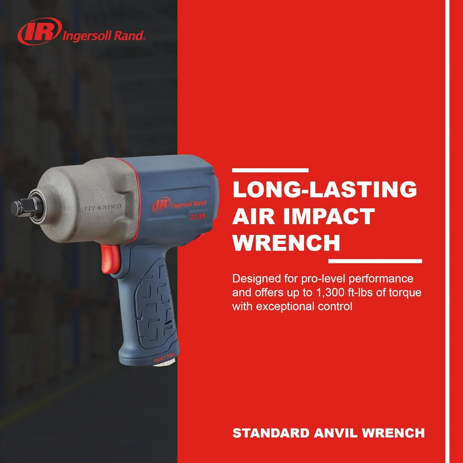 Ingersoll Rand 2235QTiMAX 1/2-Inch-Drive Air Impact Wrench with Quiet Technology