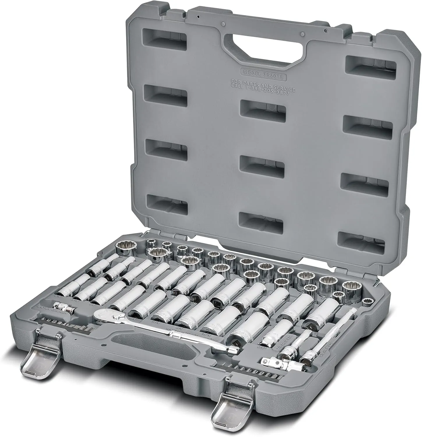 Ingersoll Rand 68 Pc. 3/8 in. Drive SAE/Metric Master Mechanics Tool Set- 752018