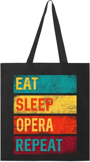 inktastic Music Eat Sleep Opera Repeat Tote Bag