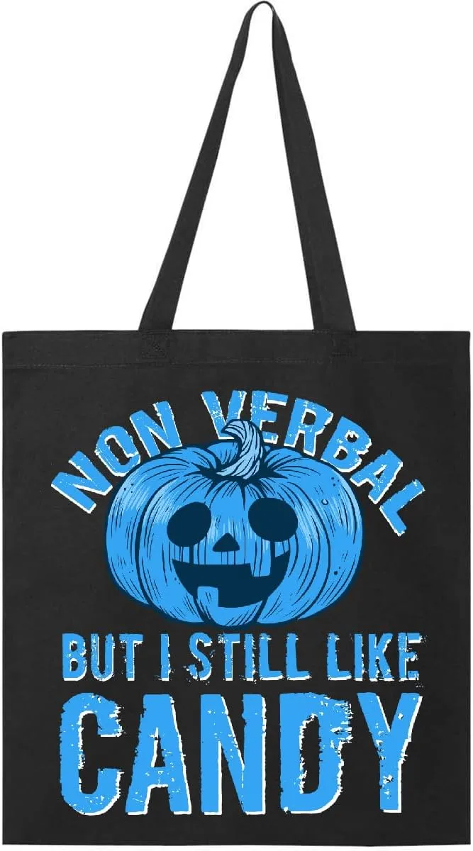 inktastic Non Verbal But I Still Like Candy Tote Bag