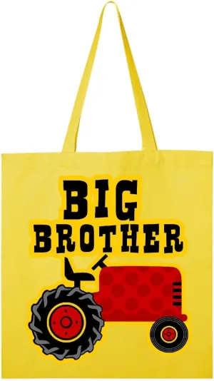 inktastic Red Tractor Big Brother Tote Bag