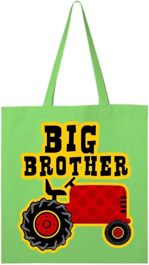 inktastic Red Tractor Big Brother Tote Bag
