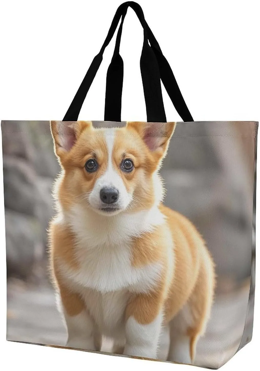 Interesting Wombats Tote Bag for Women Reusable Grocery Shoulder Bags Shopping Bag for Travel, Groceries