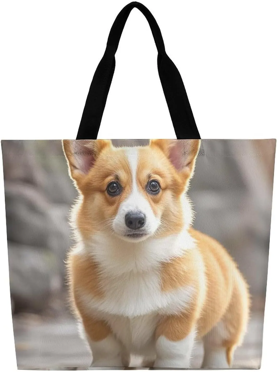Interesting Wombats Tote Bag for Women Reusable Grocery Shoulder Bags Shopping Bag for Travel, Groceries