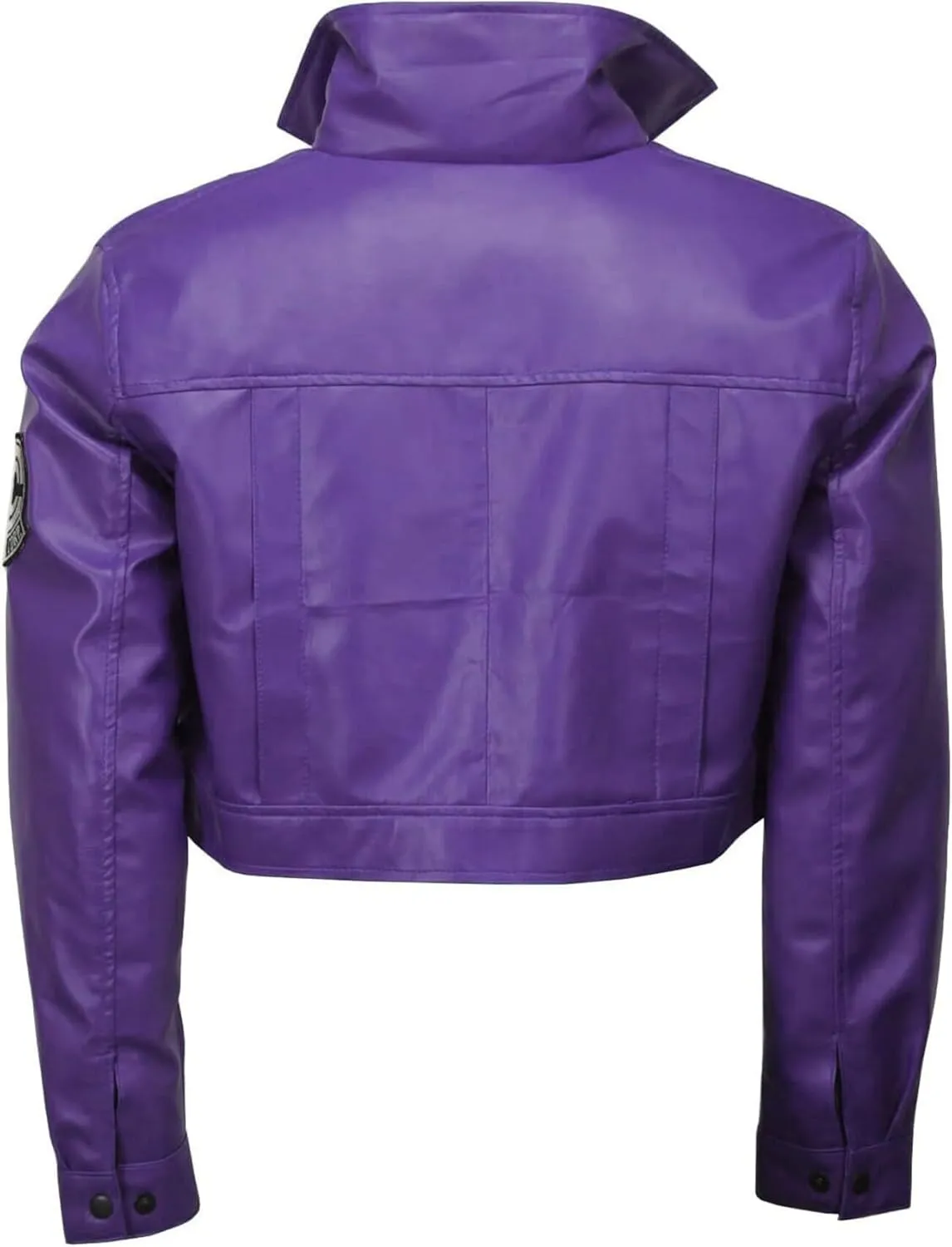 JACKETZONE Mens Future Trunks Costume Biker DB Rider Purple Leather Jacket