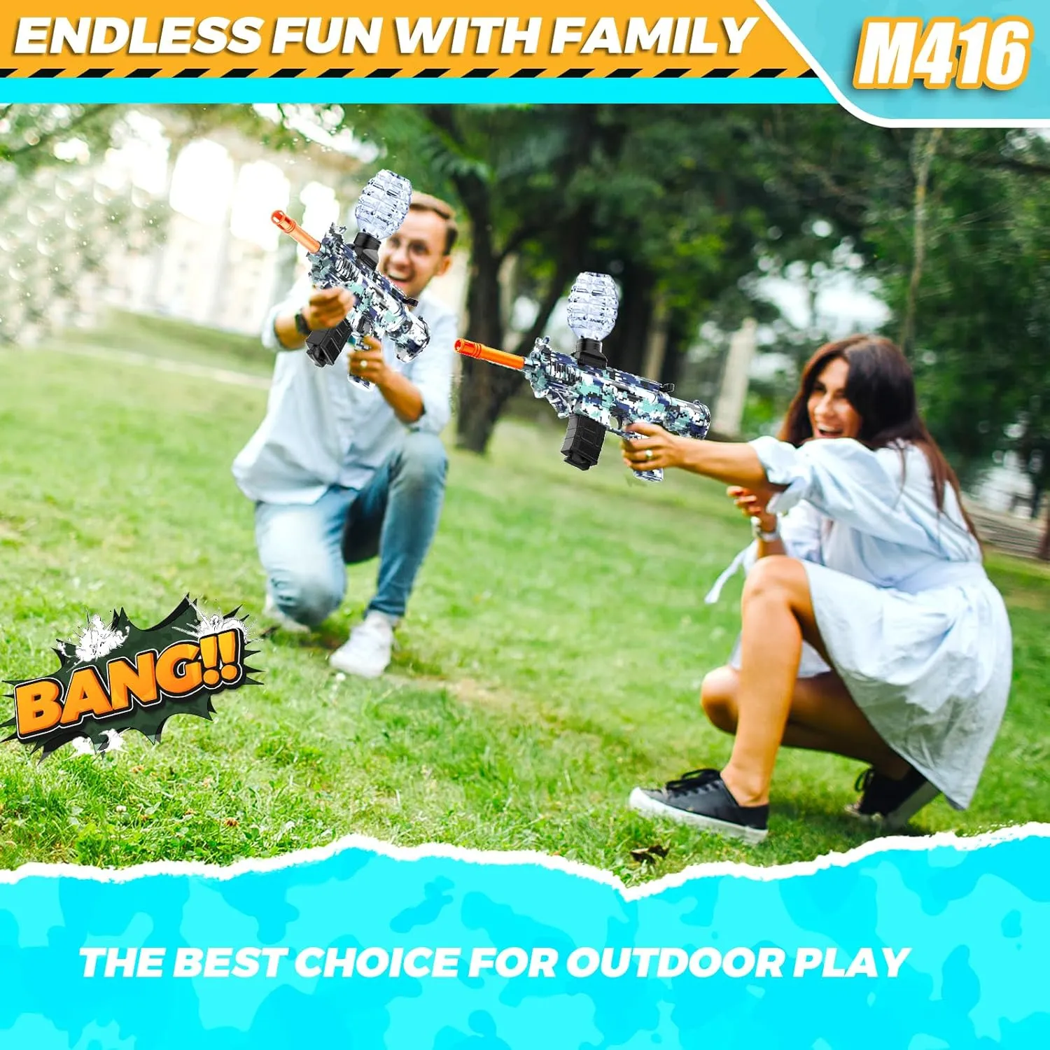 JANNIRESS Electric Blaster Toys Eco-Friendly Splatter Ball Blaster,Automatic Outdoor Games Toys for Activities Team Game