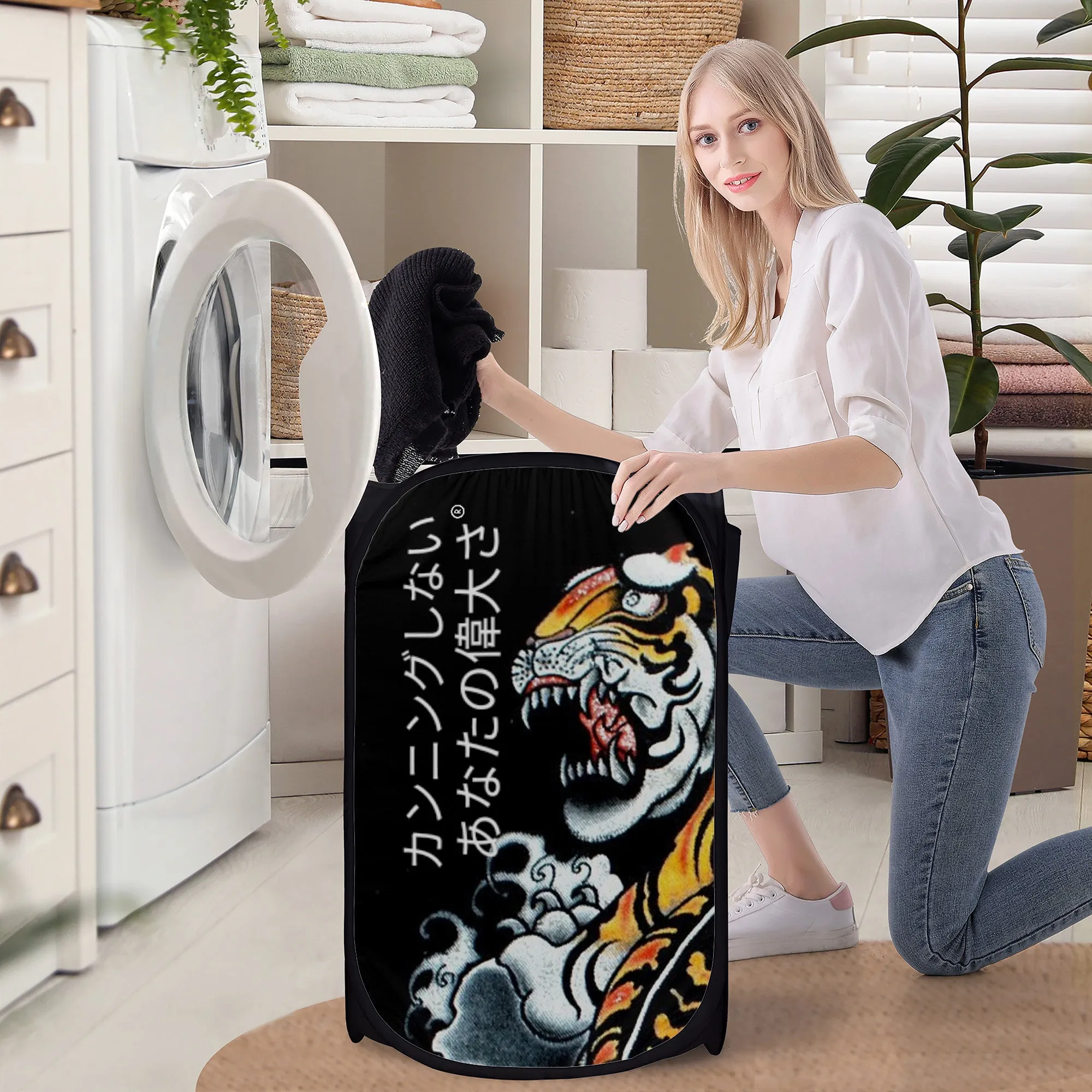 Japanese Laundry Hampers Black