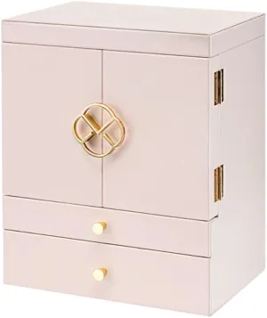 Jewellery Holder Jewelry Box Watch Necklace Ring Earrings Multi-Layer Jewelry Storage Box Jewelry Display Box (Color : 1, Size : 28x20x34CM)