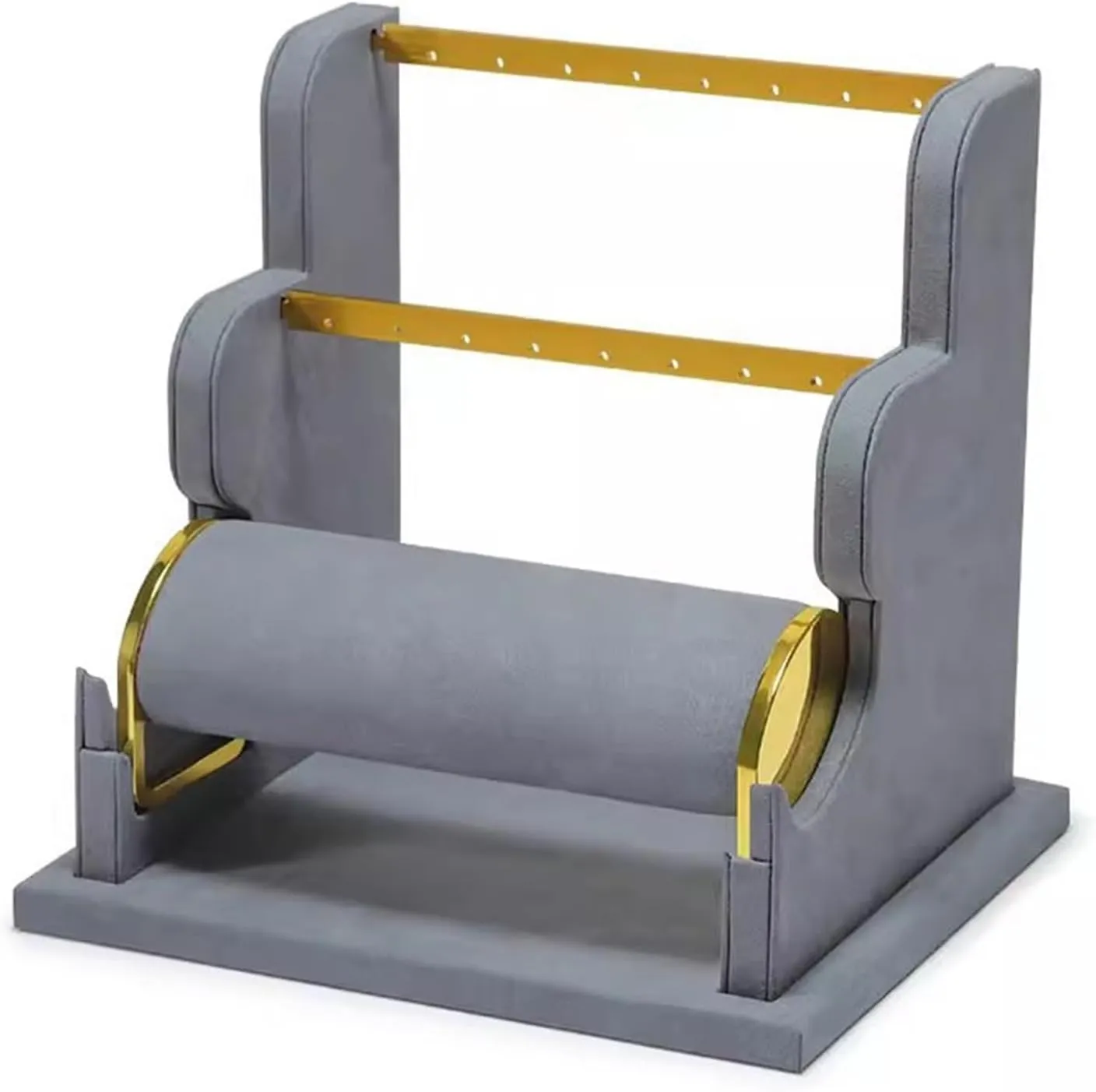 Jewellery Organiser Earring Display Holder Velvet Jewelry Display Stand Detachable Bracelet Display Organizer Stand Jewelry Holder for Watch Display Jewellery