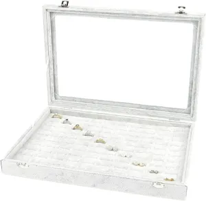 Jewelry Box With Clear Glass Lid 10 Different Designs Velvet Jewelry Organizer Box Jewelry Jewellry Holder