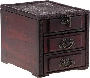 Jewelry Display Box Watch Case Jewelry Box Retro Jewelry Box Girls Jewelry Display Storage Box with Mirror Multifunctional Jewelry Box Jewelry Watch Storage Box Jewelry Display Box
