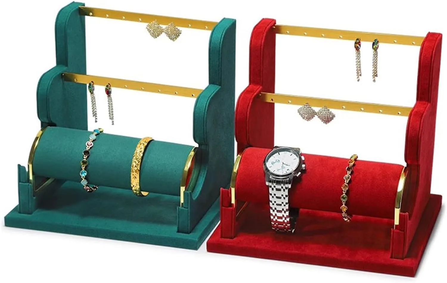 Jewelry Display for Selling Earring Display Holder,Velvet Jewelry Display Stand,Detachable Bracelet Display Organizer Stand,Jewelry Holder for Watch Display Jewelry organizer stand