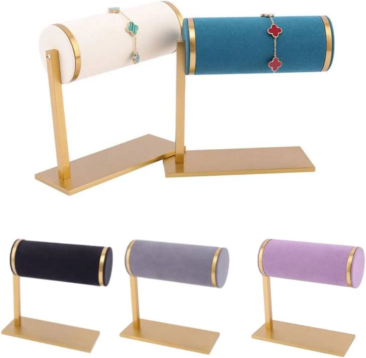 Jewelry Display Stand Jewelry Display Watch Organizer Bracelet Holder Hair Band Rack Portable Velvet Bracelet Scrunchie Organizer Display Stand Jewelry Holder ( Color : Style B2 )