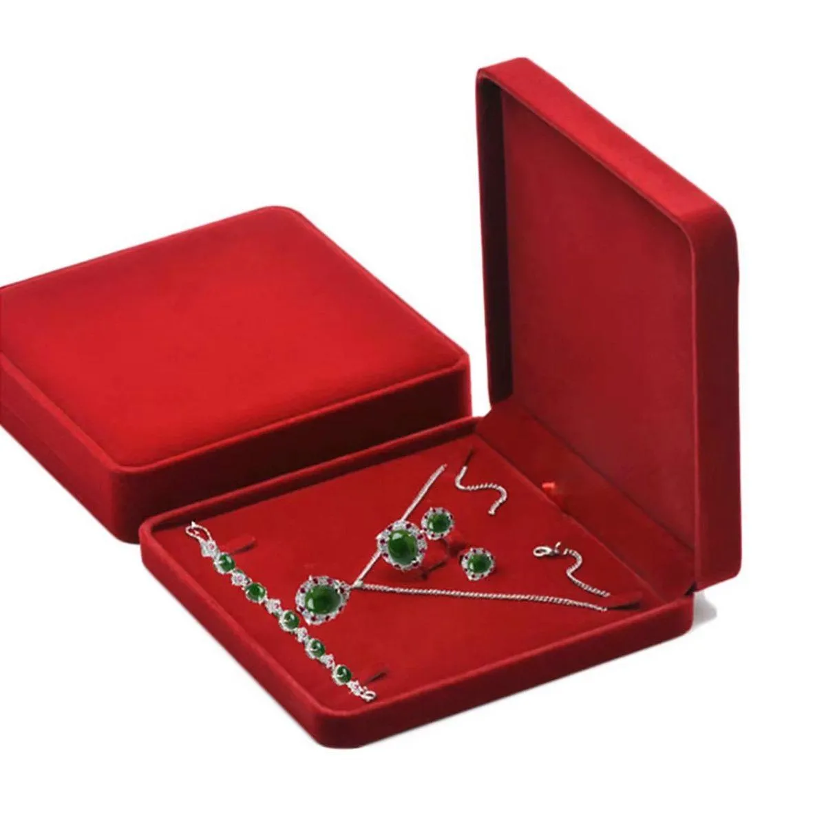 Jewelry Gift Box Storage Display Case 6Colours 1PC
