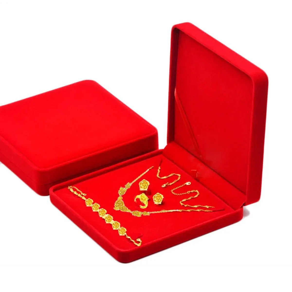 Jewelry Gift Box Storage Display Case 6Colours 1PC