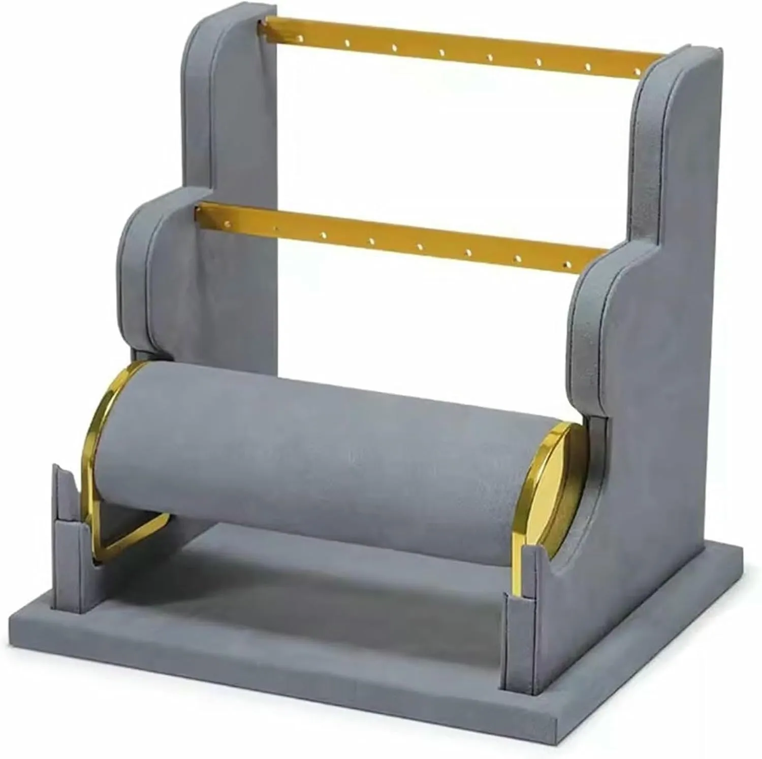 Jewelry Holder Stand Jewelry Stand Display Rack Velvet Jewelry Display Stand Detachable Earring Bracelet Watch Display Storage Rack Necklace Hanger Wall Mounted (Color : F)(H)