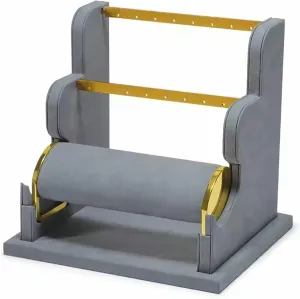 Jewelry Holder Stand Jewelry Stand Display Rack Velvet Jewelry Display Stand Detachable Earring Bracelet Watch Display Storage Rack Necklace Hanger Wall Mounted (Color : F)(H)