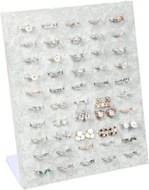 Jewelry Organizer Velvet Ring Display Stand Holder for Shop 50 Seat for Rings Storage Jewelry Display Wall Jewelly Organizer Rack Jewelry Holder (Color : I