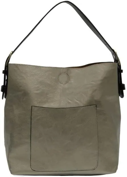 Joy Susan Womens Faux Leather: Hobo 2-in-1 Handbag