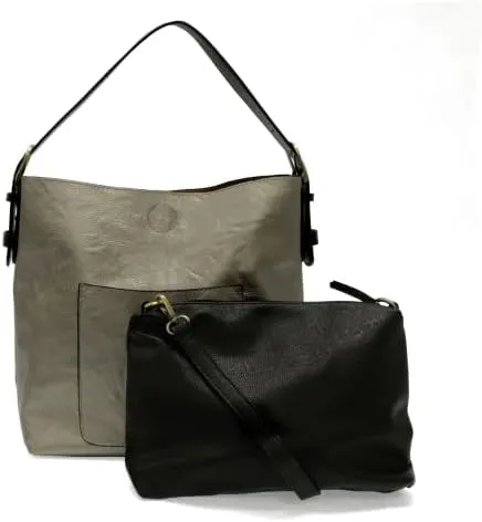 Joy Susan Womens Faux Leather: Hobo 2-in-1 Handbag