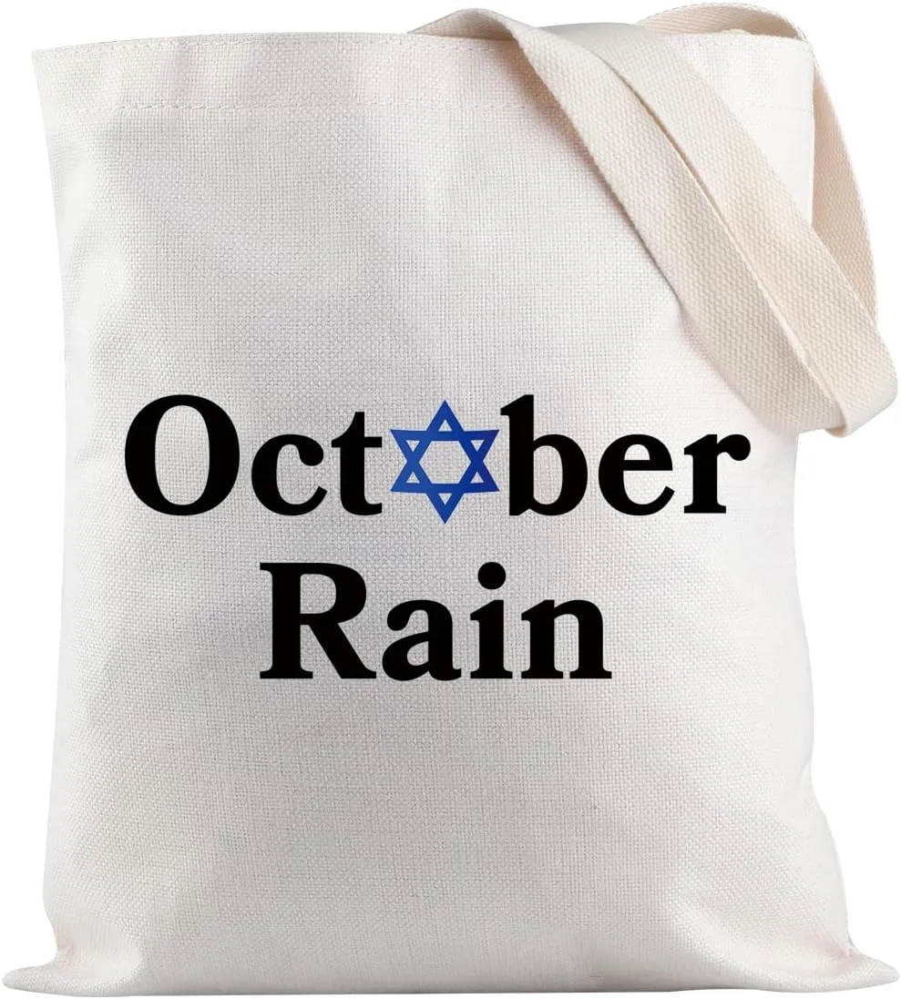 JXGZSO Support Israel Shopping Bag Stand With Israel Shoulder Bag Israel Strong Merch Jewish Gift