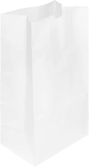 Karat 20lb Paper Lunch Bags - White, 500 Count - Versatile Paper Lunch Bags for Food or Commodities - Sturdy, Self-Standing, Reusable