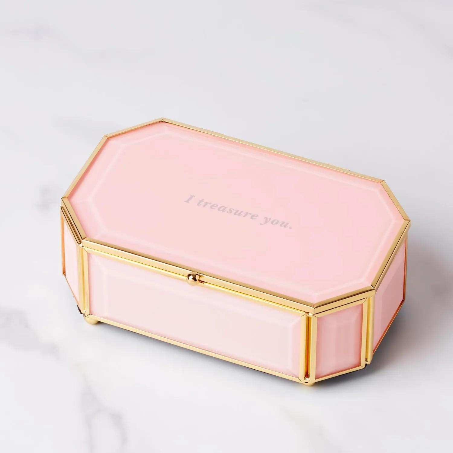 Kate Spade New York I Treasure You Pink Jewelry Box
