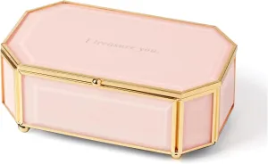 Kate Spade New York I Treasure You Pink Jewelry Box