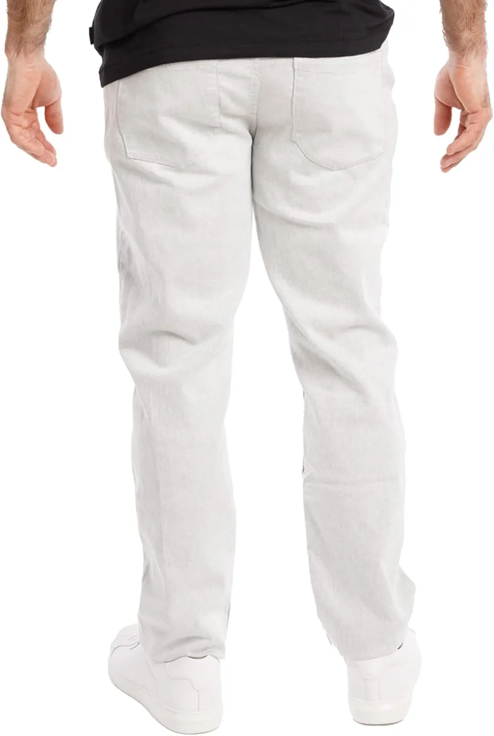 Kenneth Cole Mens Jeans Athletic Fit - Roomier Fit in Waist, Hip, and Thighs - Flexible Stretch Denim - Straight Leg Jeans