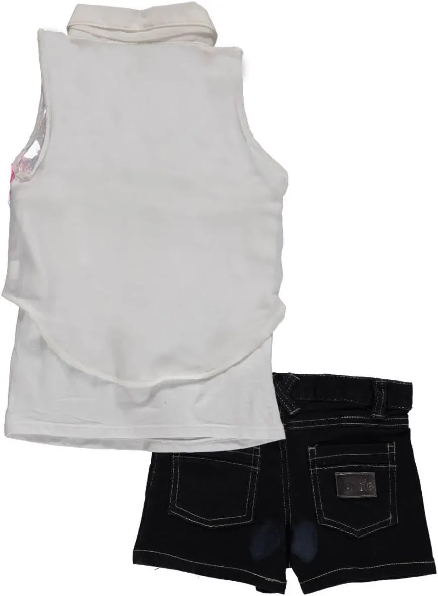 kensie girls Girls' Fashion Top, Knit Top and Short Set (More Styles Available)