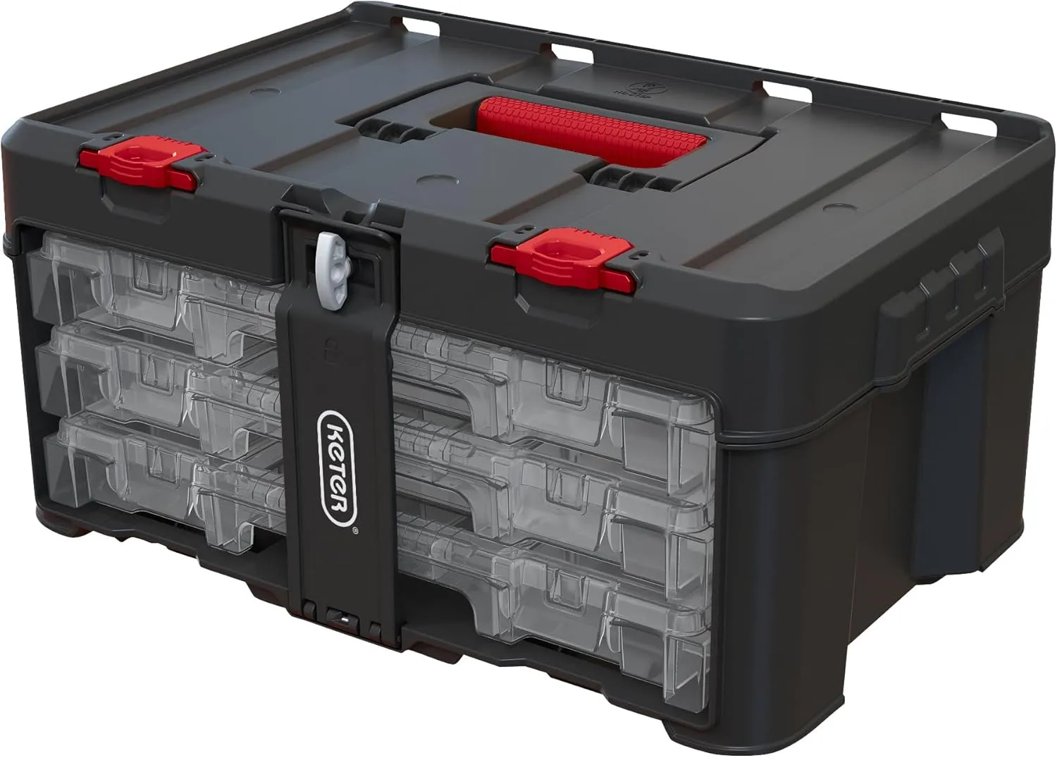 Keter Stack & Roll Heavy Duty DIY 3 Organiser Tool storage Set (253380)