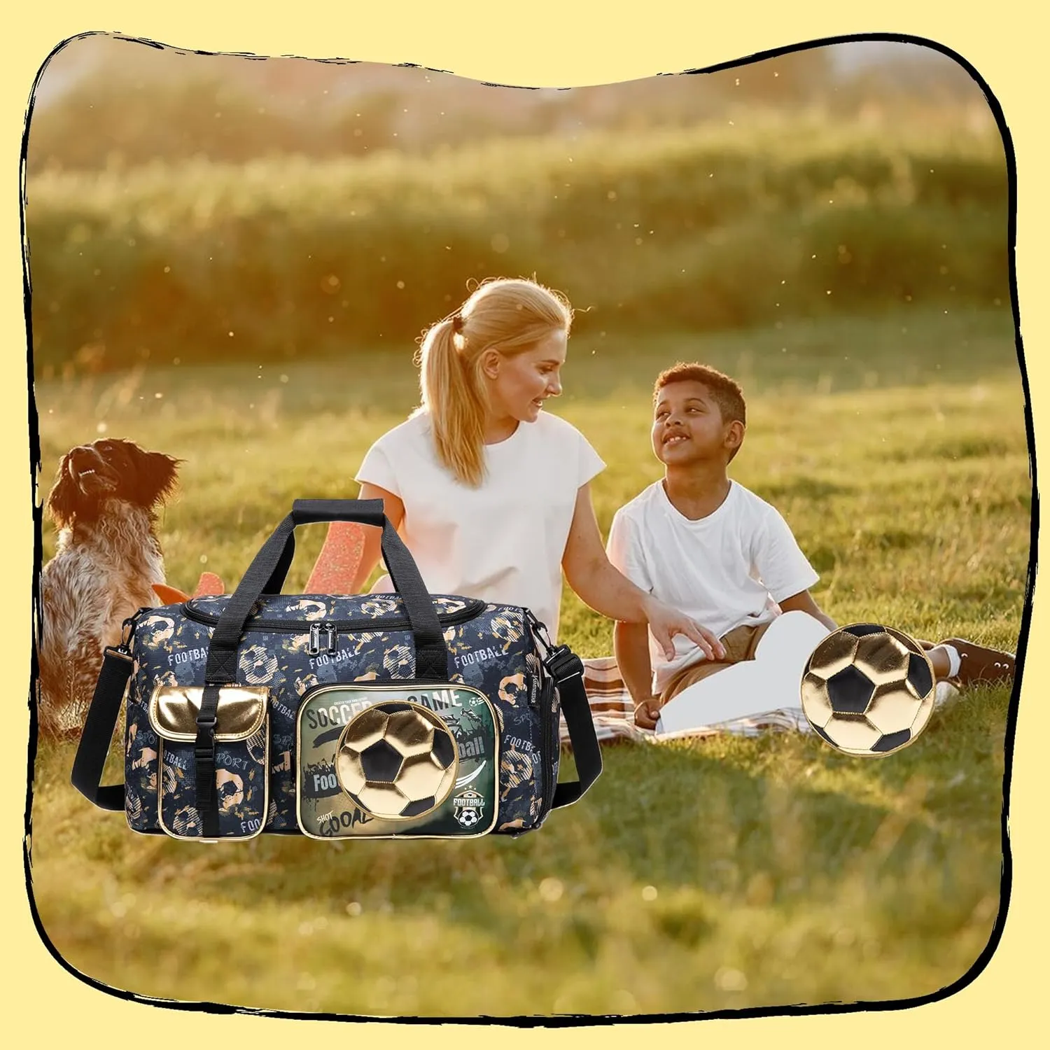 Kids Duffle Bag Boys Travel Bag for Kids Overnight Bag for Kids Sports Bag for Boys Weekender Bag Gym Bag for Boys with Shoe Compartment