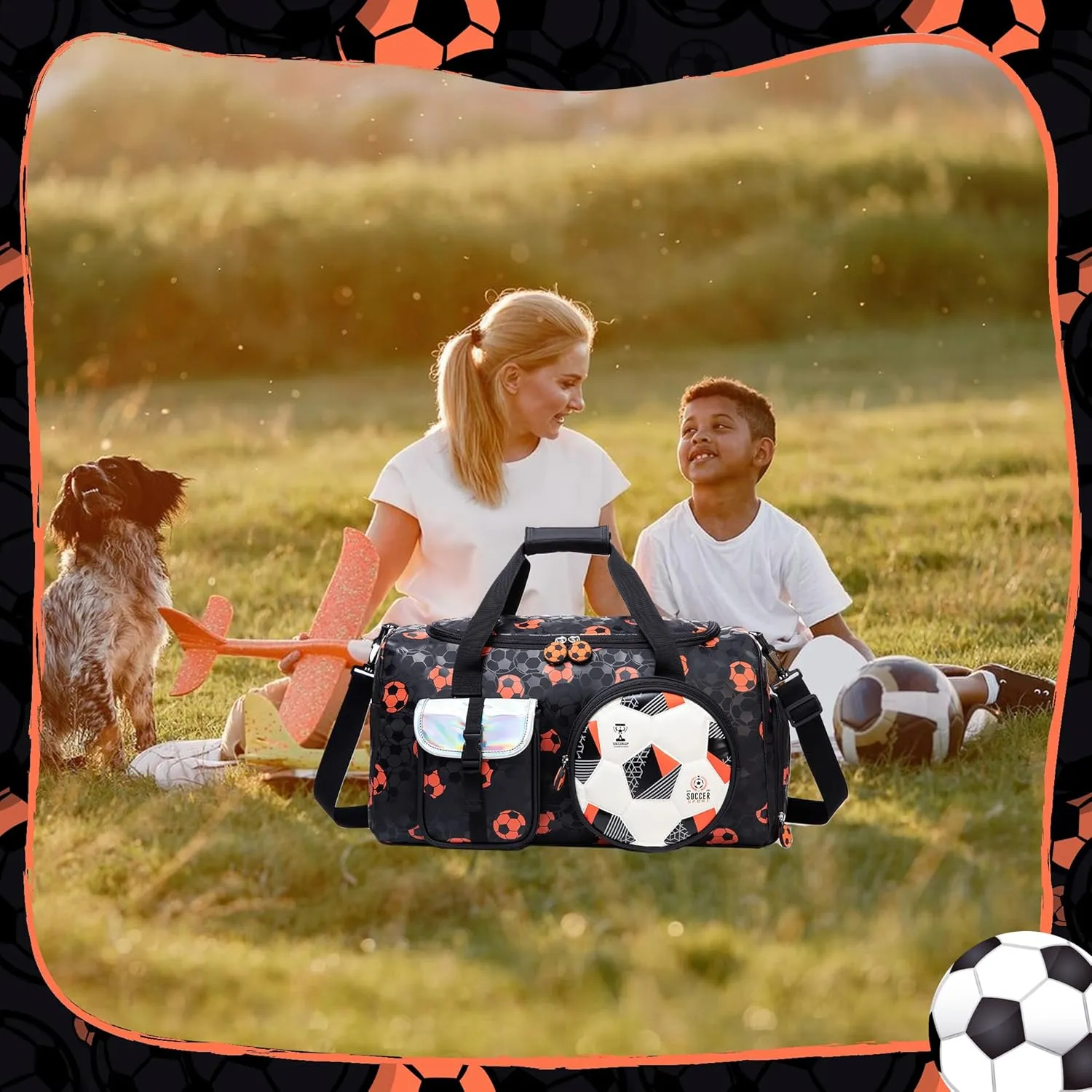 Kids Duffle Bag Boys Travel Bag for Kids Overnight Sports Bags for Boys Weekender Gym Soccer Bags for Boy with Shoe Compartment