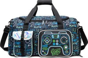 Kids Duffle Bag for Boys Sleepover Bag Travel Bag for Boys,Gym Bag Sports Duffel Bag With Shoe Compartment