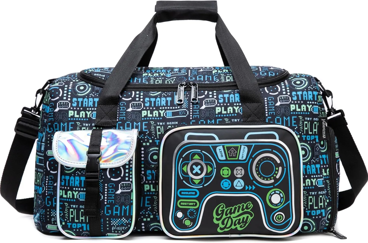Kids Duffle Bag for Boys Sleepover Bag Travel Bag for Boys,Gym Bag Sports Duffel Bag With Shoe Compartment
