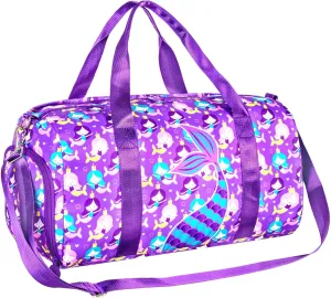 Kids Duffle Bag for Travel, Boys Girls Gym Duffel Bags with Shoe Compartment Little Kid Weekender Overnight Sports Bag Sleepover,Unicorn/Dinosaur/Mermaid