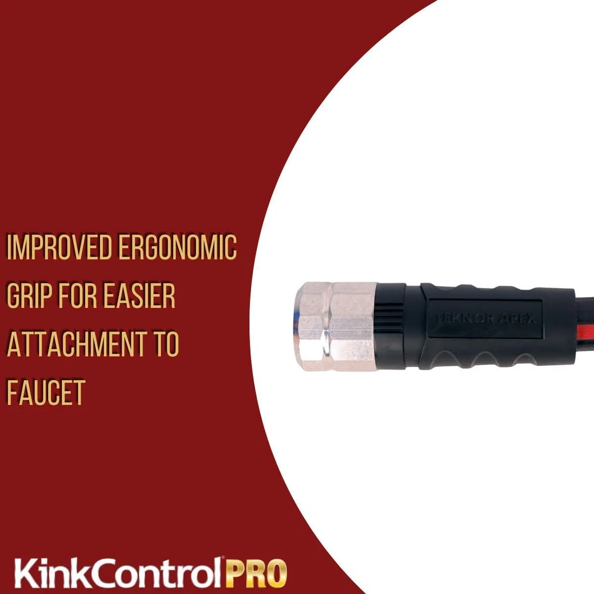 Kink Control Pro Garden Hose, Water Hosewith Superior UV Resistance, Ergonomic Grip, High Burst Strength, Triple Frame Technology for Kink Resistance, 50 Ft