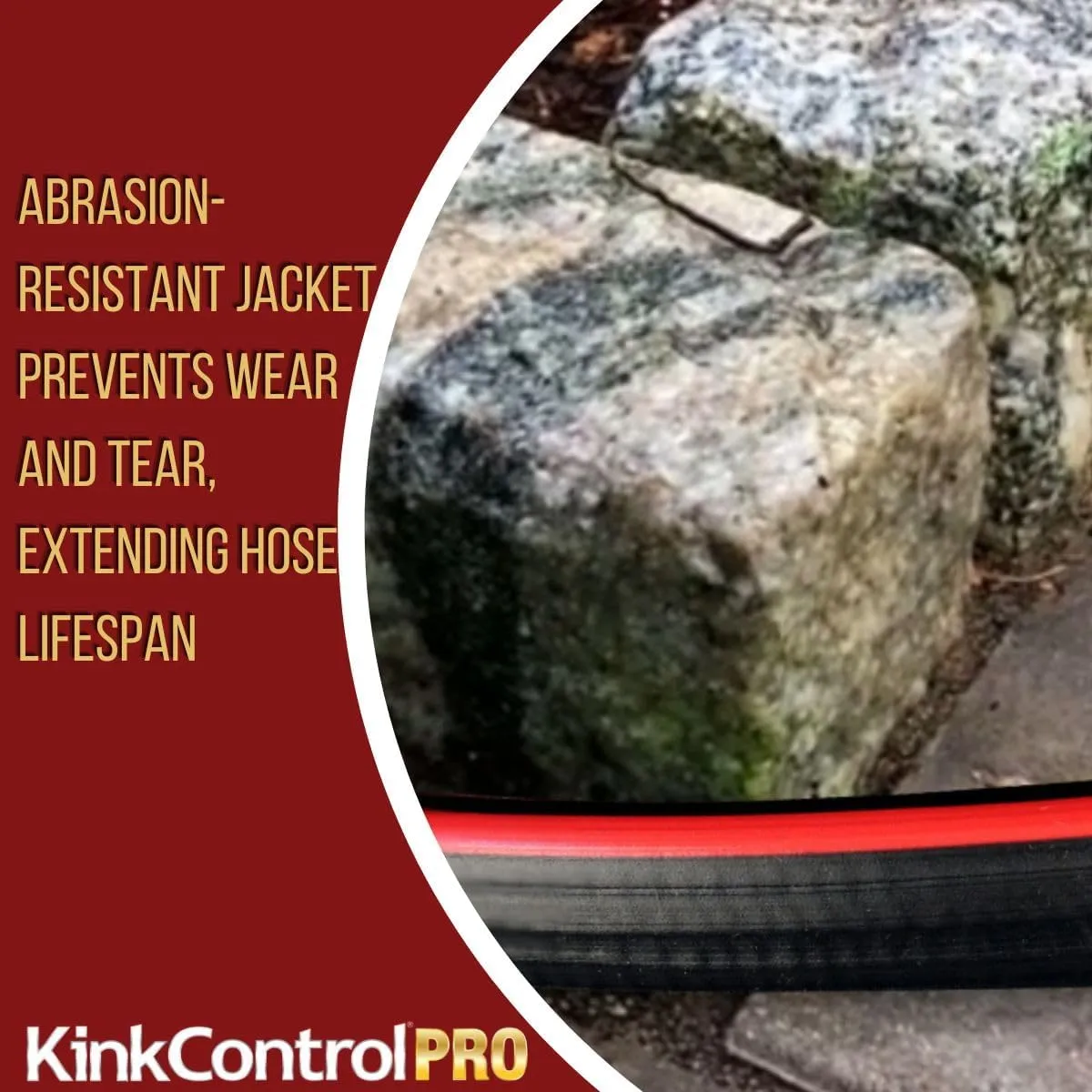 Kink Control Pro Garden Hose, Water Hosewith Superior UV Resistance, Ergonomic Grip, High Burst Strength, Triple Frame Technology for Kink Resistance, 50 Ft