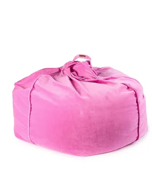 Kip & Co Super Pink Velvet Beanbag