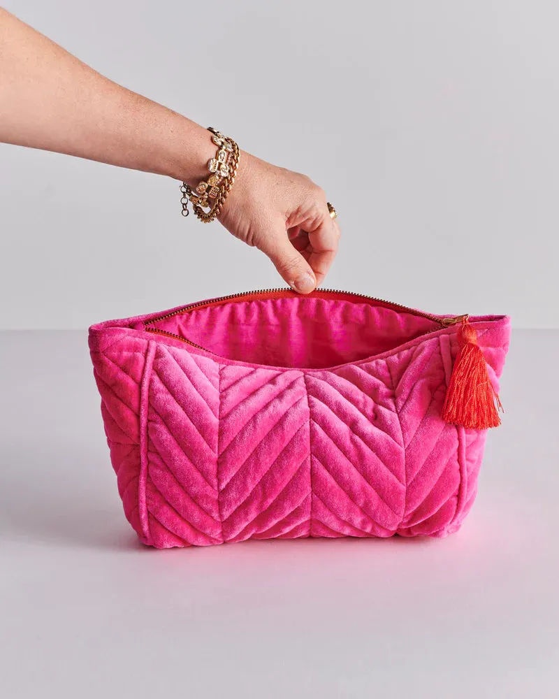 Kip & Co | Velvet Toiletry Bag | Me and You