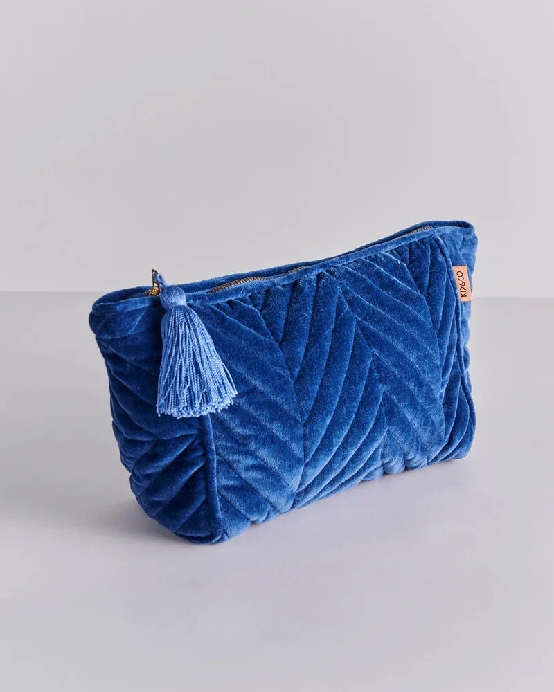 Kip & Co | Velvet Toiletry Bag | Ocean Dreamer