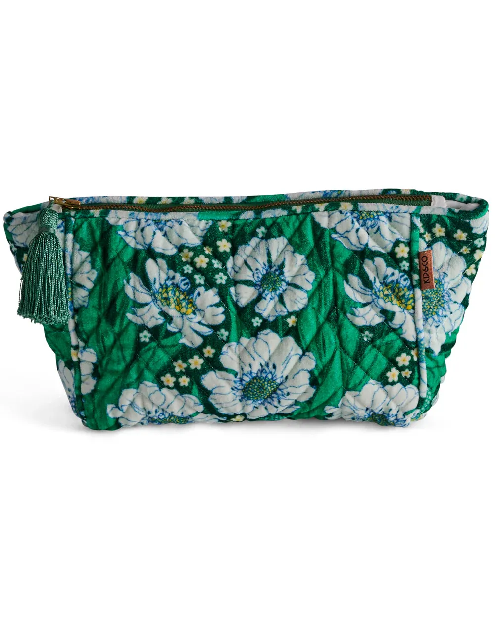 Kip & Co - Velvet Toiletry Bag (Tumbling Flowers)