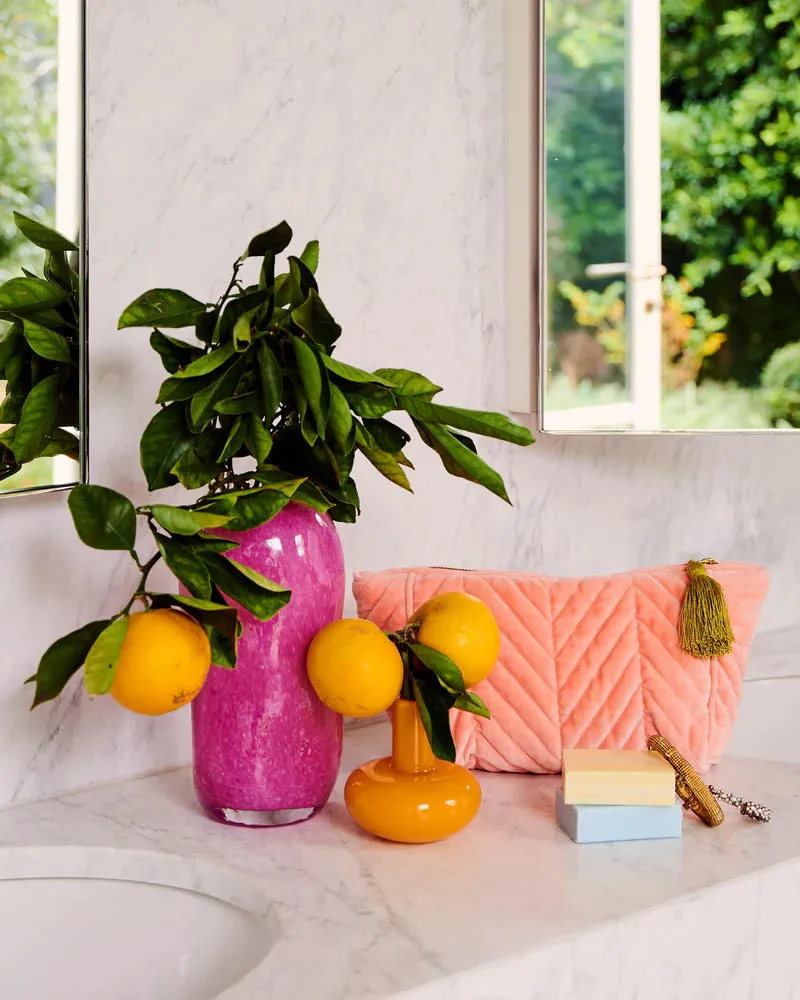 Kip & Co | Velvet Toiletry Bag | Tuscan Sunset