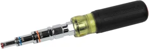 Klein Tools 32809MAG 9-in-1 Multi-Nut Driver Tool, Magnetic SAE Pass Through Driver with Hex Nut Sizes 3/16 to 3/4-Inch